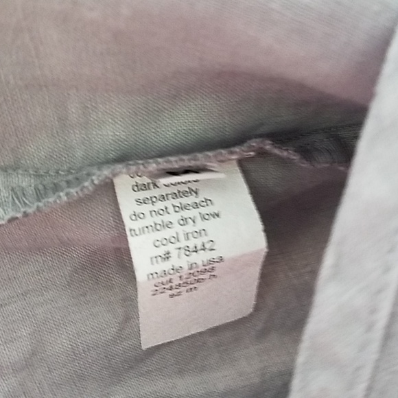 Heaven Linen Top Women M Lovely Grey EUC - Picture 2 of 6